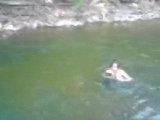 Magnificent y pechugona aficionado adolescente deity nadando desnudo en la río - fuckmehard.club