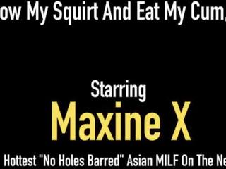 Girly Cum Shooting Maxine X Busts Nut With concupiscent streetwalker partner Anna!