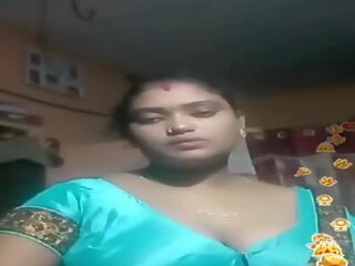Tamil indiyano bbw asul silky blouse mabuhay, xxx film 02